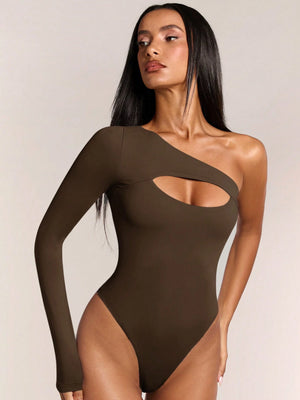โ The Kaia Asymmetrical Off-Shoulder Bodysuit