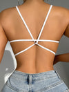 Solid Backless Wireless Bra