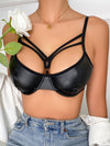 PU Harness Underwire Bra