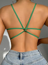 Solid Backless Wireless Bra