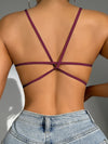 Solid Backless Wireless Bra