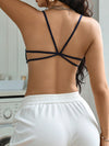 Solid Backless Wireless Bra