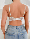 Floral Lace Harness Underwire Bra