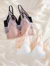 5pcs Solid Wireless Bra