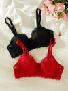 2pack Floral Lace Underwire Bra