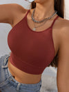 Solid Ribbed Knit Bralette