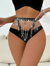 Chain Detail Harness Panty