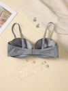 Solid Underwire Push Up Bra