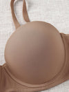 Solid Underwire Push Up Bra