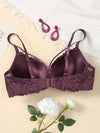 Floral Lace Harness Underwire Bra