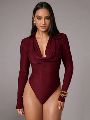 ✨ The Astrée Galaxy Drape Bodysuit