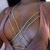 Rhinestone Harness Bra Chain