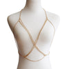 Rhinestone Harness Bra Chain