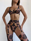 Leona Wild Leopard Print Sexy Lingerie Set