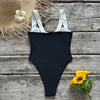 Sandra Black and White One Piece Monokini