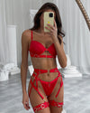 Eloise 5-Piece Strappy Lingerie Set