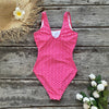 Stephanie Pink One Piece Swimsuit with Belt