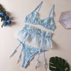 Rebekah Luxury  Lace 3-Pieces Lingerie Set