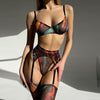 Ophelia Tie Dye Lingerie Set With Stocking