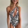 Jassmin Zebra One Shoulder Monokini