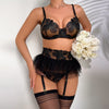 Rebekah Luxury  Lace 3-Pieces Lingerie Set