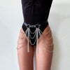 Marina PU Leather Belt With Chains