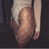 Classic Mesh Rhinestone Mini Skirt