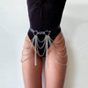 Julia PU Leather Belt With Chains