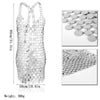 Silver Color Sequins Dress