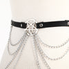 Pu Leather Pentagram Body Chain